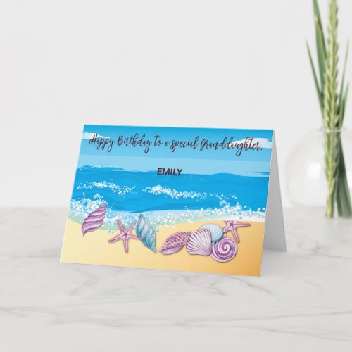 Birthday to Older Granddaughter Personalized