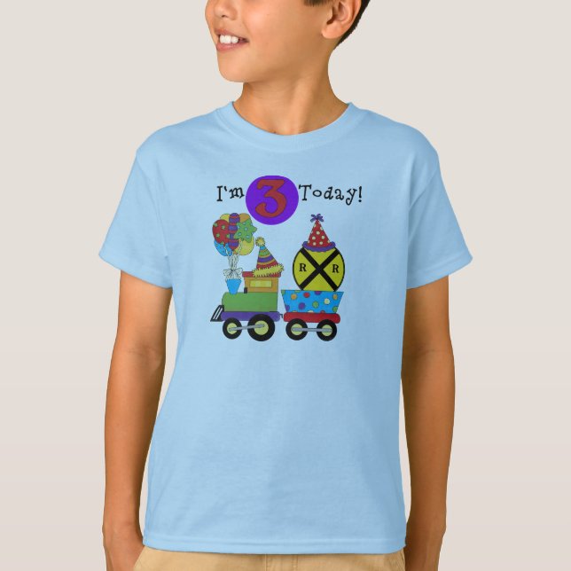 Birthday Train 3rd Birthday Tshirts and Gifts (Front)
