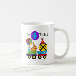 Birthday Train 4th Birthday Tshirts and Gifts Coffee Mug