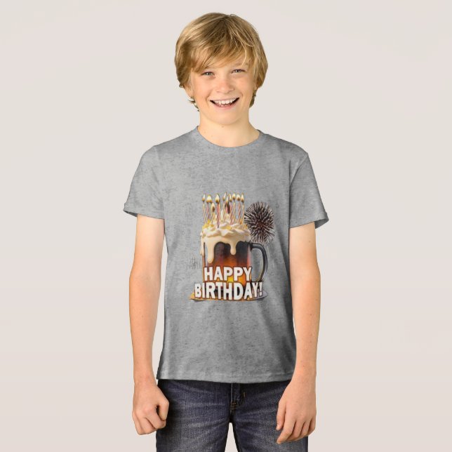 Birthday  Tri-Blend shirt (Front Full)