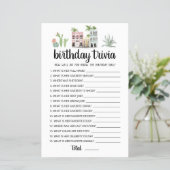Birthday Trivia editable game (Standing Front)