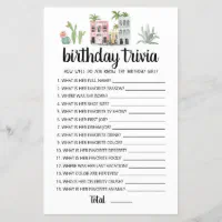 Birthday Trivia Questions Printable: Test Your Friends' Knowledge ...