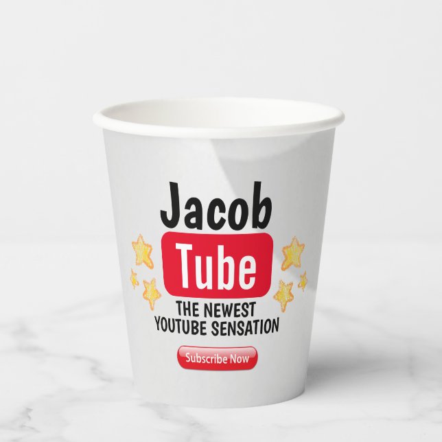 Birthday Tube Paper Cup (Front)