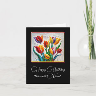 Birthday Tulip Painting Card