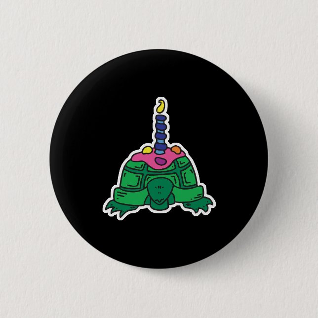 birthday turtle button (Front)