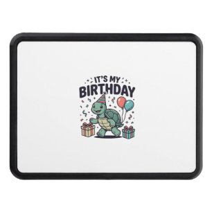 Birthday Turtle Party Vector Design_1 Hitch Cover