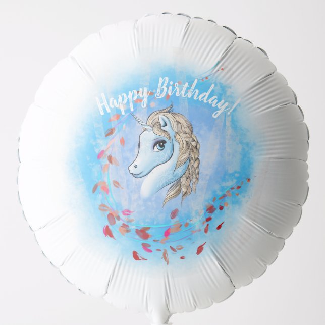 Birthday Unicorn Balloon (Front)