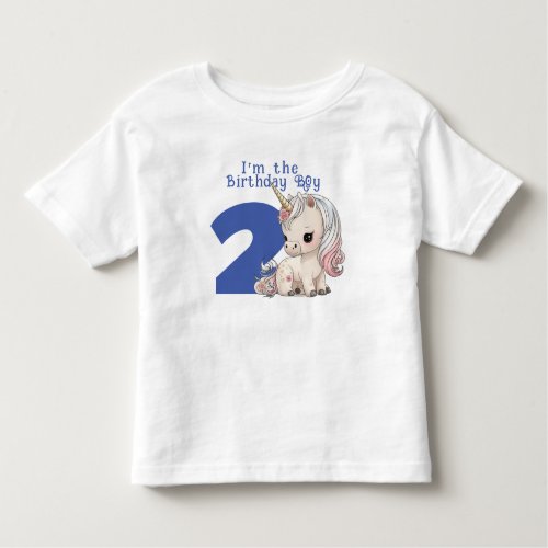 Birthday Unicorn Personalized Kids Baby Toddler T_shirt