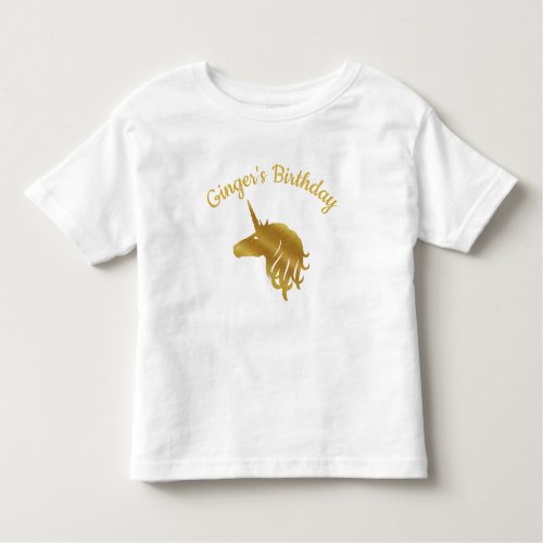 Birthday Unicorn Toddler T_shirt