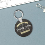 Birthday Vintage Aged to Perfection Elegant Keychain<br><div class="desc">This add your own name here template features add your template text here as well as just funny saying message quotes and funny happy birthday to you with vintage aged to perfection saying and create your own blank design. Great for 30th 40th 60th 50th birthday gifts, Great gift for him...</div>
