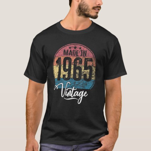 Birthday vintage birth year 1965 birthday birthday T_Shirt