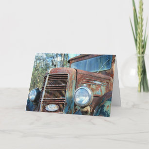 Birthday, Vintage Truck, Humor Card