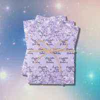 Pink glitter birthday 21 rose gold iridescent wrapping paper