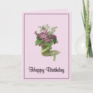 Birthday Violets Card