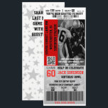 Birthday VIP Football Ticket Sports Celebration Invitation<br><div class="desc">Be sure to get a ticket to the best party in town! Your friends will love getting this invitation to your party and it will be a time to remember for years to come! Personalize it as you choose, perfect for birthdays or any sports theme party. Personalize your last name...</div>