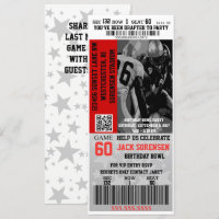 Birthday VIP Football Ticket Sports Celebration