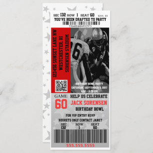 Arizona Cardinals Sports Party Invitations – Sports Invites