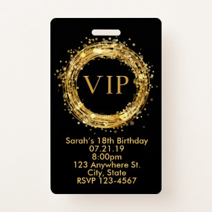 Vip Pass Invitations Zazzle