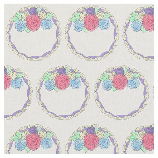 Birthday Wedding Celebration Cake Frosting Roses Fabric