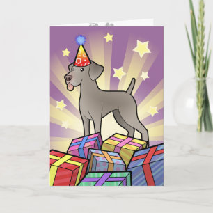 Birthday Weimaraner Card