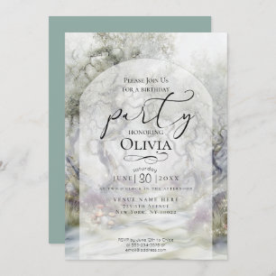 BIRTHDAY Whispering Woods Fantasy Invitation