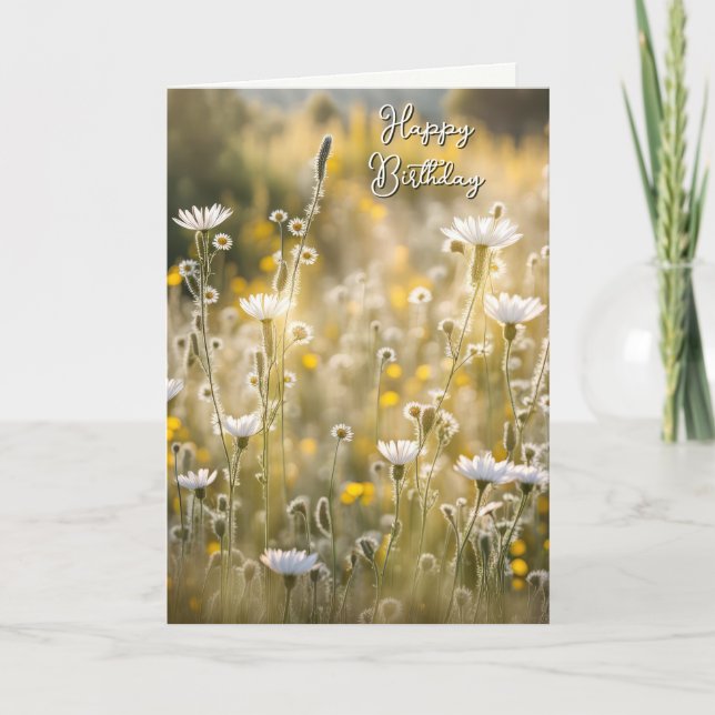 Birthday Wildflower Meadow Card (Front)