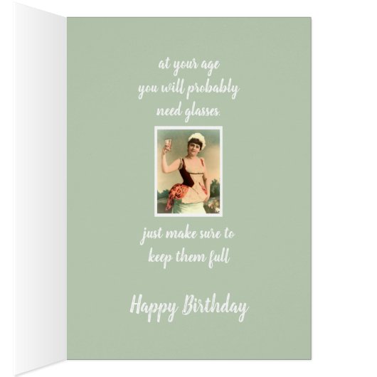 Birthday Wine Lovers Funny Wishes (Inside (Right))