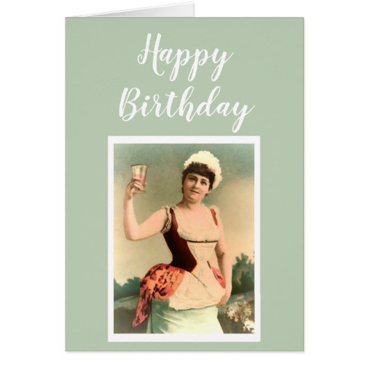 Birthday Wine Lovers Funny Wishes Cards (Front)