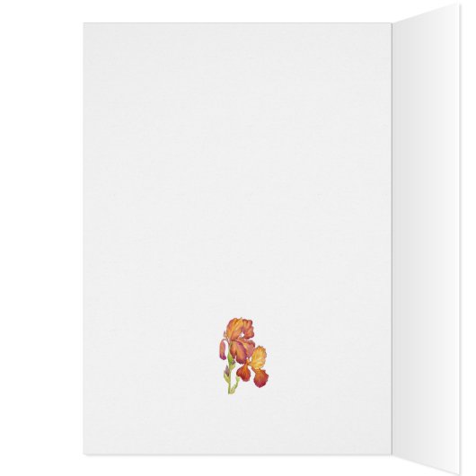 Birthday Wish Iris Card (Inside (Left))