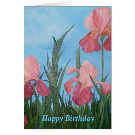 Birthday Wish Iris Card (Front)