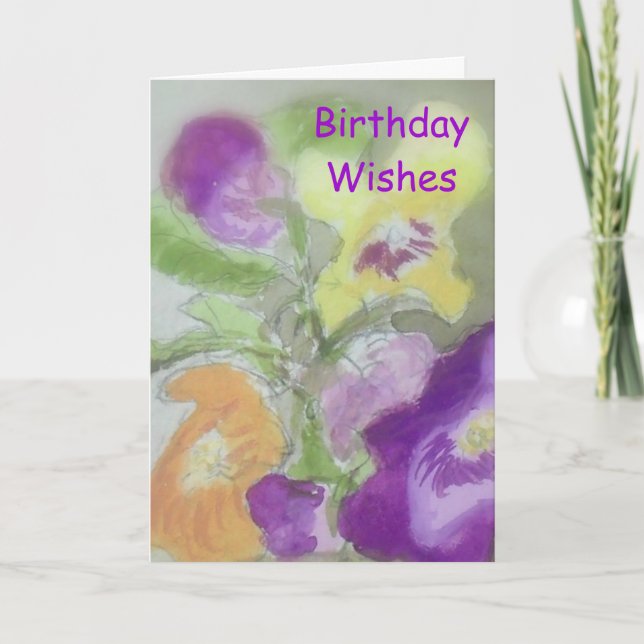 Birthday  Wishes Card (Front)