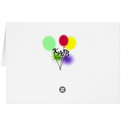 Birthday Wishes Card (Back Horizontal)