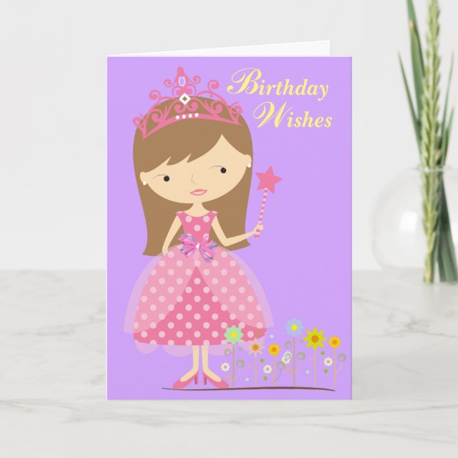 Birthday Wishes Fit for a Princess (Card) Card (Front)