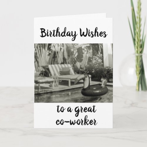 BIRTHDAY WISHES FOR A CO_WORKER CARD