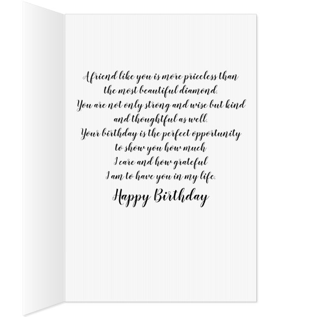 birthday wishes for born day card (Inside (Right))