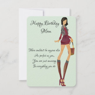 Birthday wishes for Mom Card