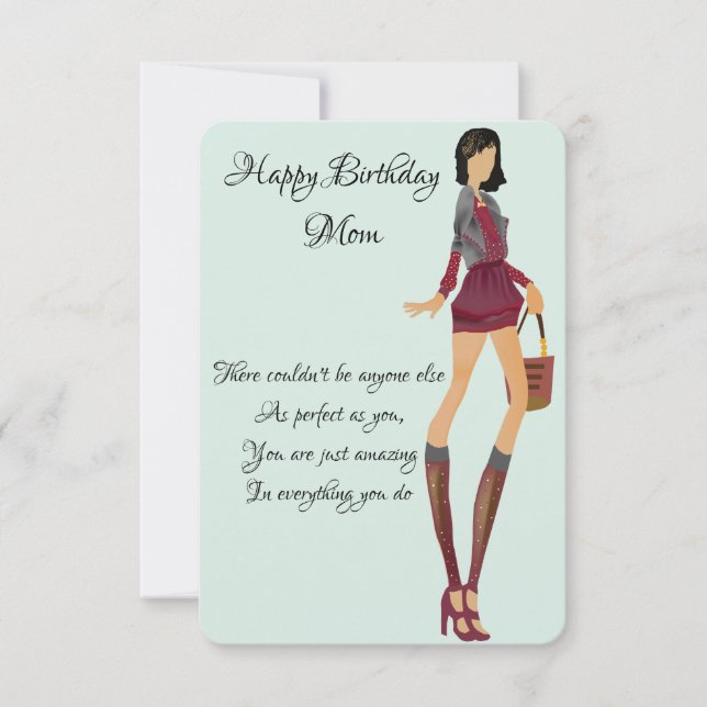 Birthday wishes for Mom Card (Front)