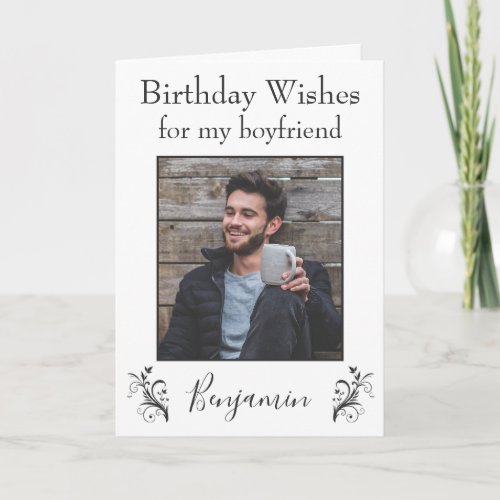 Birthday Wishes for my boyfriend Card