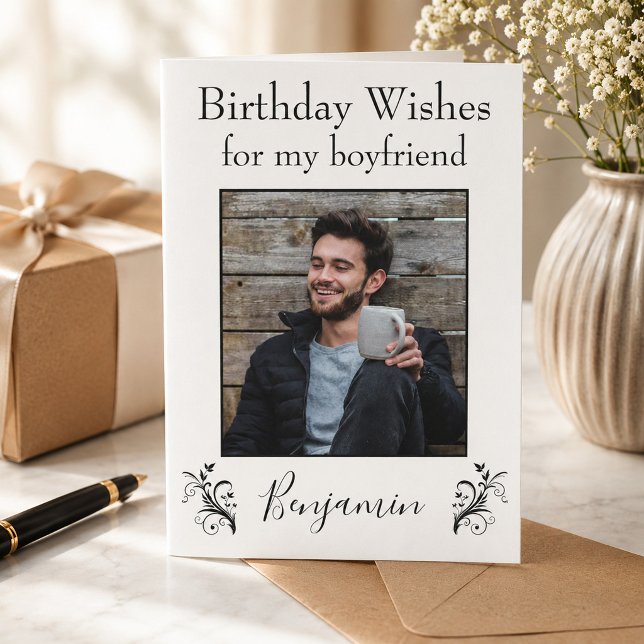 Birthday Wishes for my boyfriend Card (Creator Uploaded)