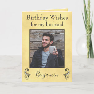 Birthday Wishes for my husband Card