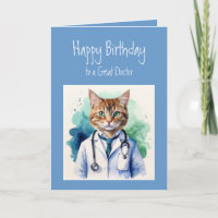 Birthday Wishes Great Doctor Fun Cat Scan