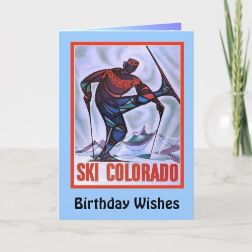 Birthday Wishes GSki Colorado Card