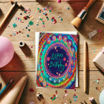 Birthday Wishes “Inspirivity” Colorful Fun Happy  Card<br><div class="desc">A trendy colorful Inspirivity card to send to your girlfriends, nieces, grandmothers, granddaughters, sisters or coworkers…anyone really! The bright colors and fun heart abstract artwork will be a nice surprise for whoever receives it. Zazzle offers volume discounts for anyone wishing to purchase inspirivity cards for their stores. To see more...</div>