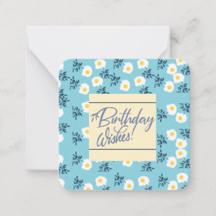 Birthday Wishes Just for You Note Card