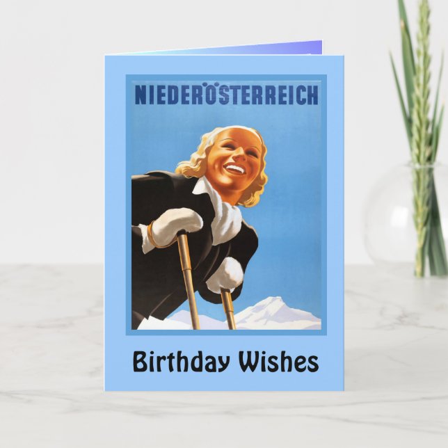 Birthday Wishes, Nierderosterreich Card (Front)