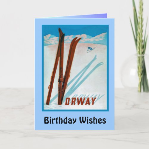 Birthday Wishes Norway Card