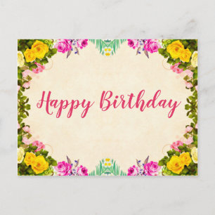 Birthday Wishes Postcard