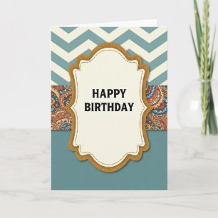 Birthday Wishes Scalloped Frame Card