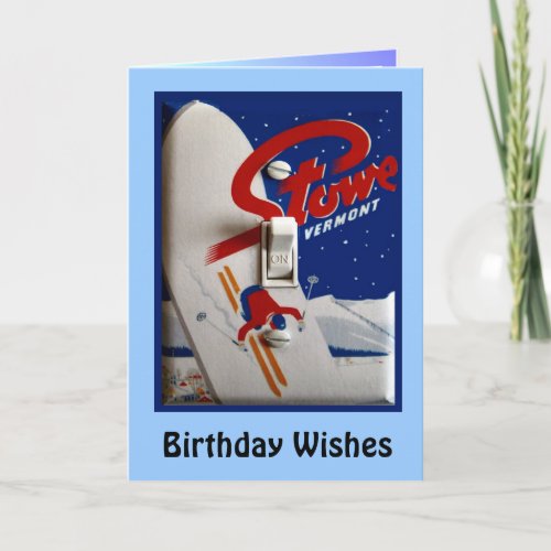 Birthday Wishes Stowe Vermont Card