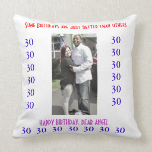BIRTHDAY WISHES THROW PILLOW